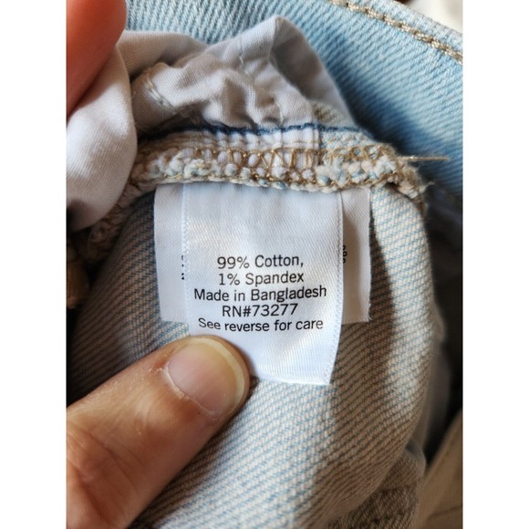 SO 90s Super High Rise Wide Leg Jean Juniors 11/30 Light Blue Y2K Distressed NEW - Picture 3 of 7